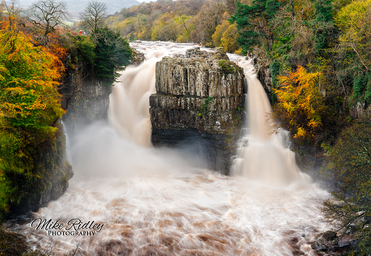 High Force Waterfall in full flow by Mike Ridley